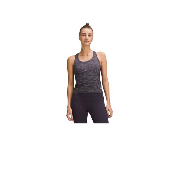 Lululemon Team Canada Swiftly Tech Racerback Tank Top Gym Gray Womens Size 8 - Picture 2 of 7